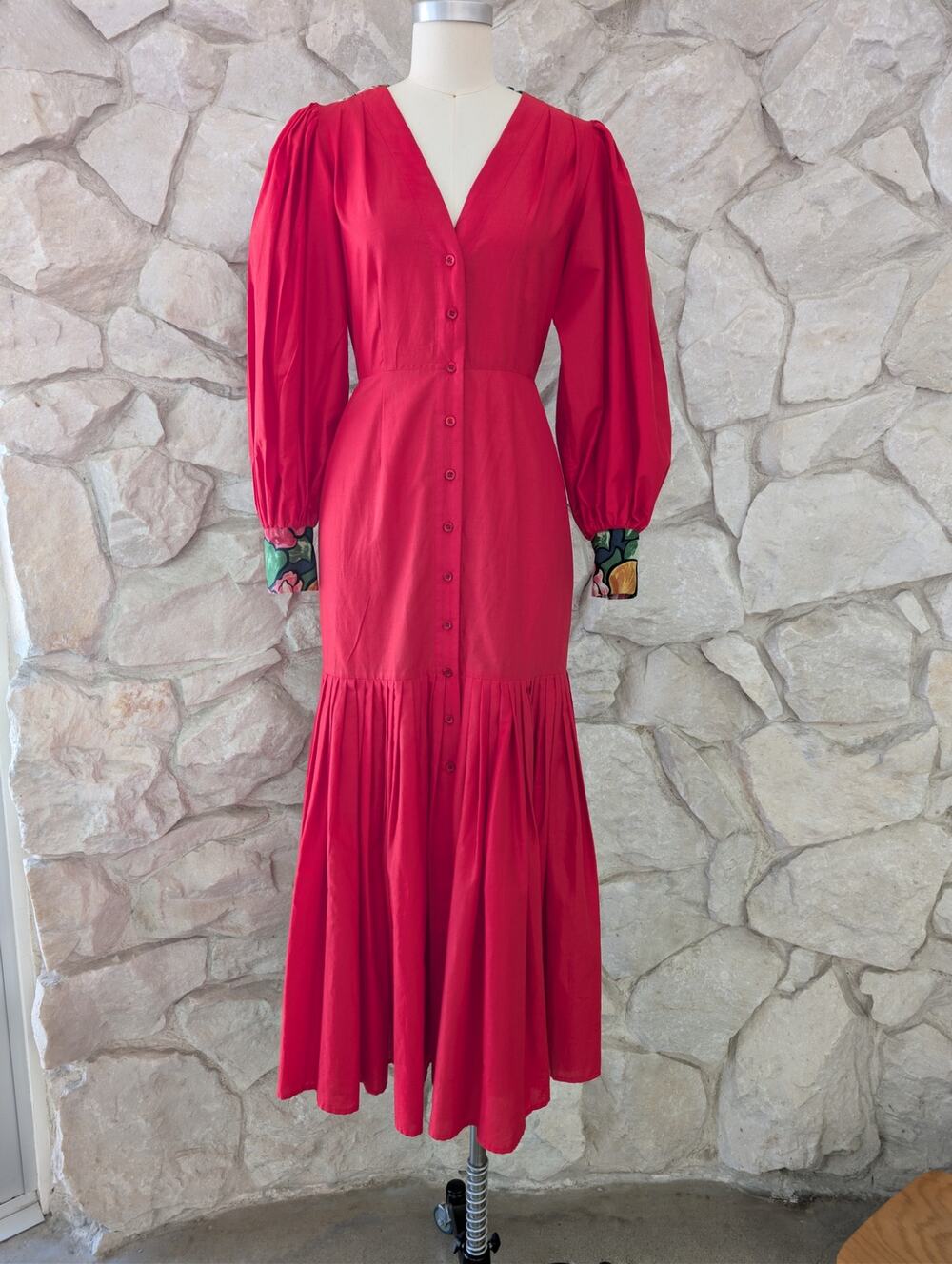 Behida Dolic Red Maxi Dress | Small to Medium